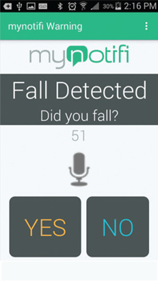 MyNotifi<sup>®</sup> - Fall Detection